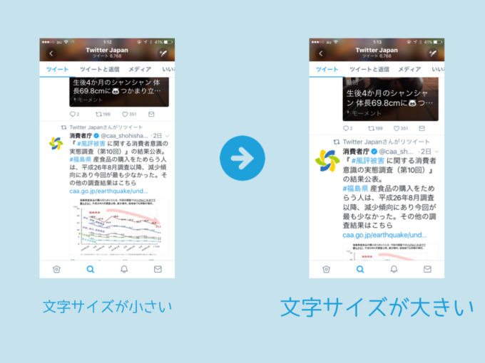 Twitter 文字サイズを大きく 小さく変更する方法 Pc スマホ Knowl